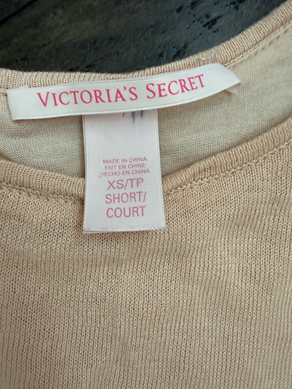 Victoria’s Secret Linen Blend Maxi Tank Dress XS Short Blush Open Knit Hem - Picture 11 of 12